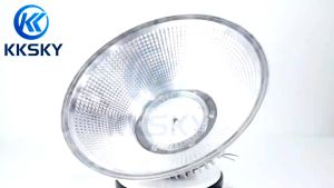 KINGSOLAR LED High Bay Industrial Light 100W 150W 200W 220V Bright Warehouse Ceiling Lamp for Workshop Indoor Sports Center Basketball Court Supermarket Parking Lot