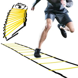 Agile Exercise Ladder Speed Fitness Body Coordination Football Adjustable Nylon Belt Warm up Training Jumping Ladder Tool