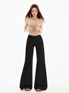 MZVZ | Low Rise Flared Loose Fit Jeans