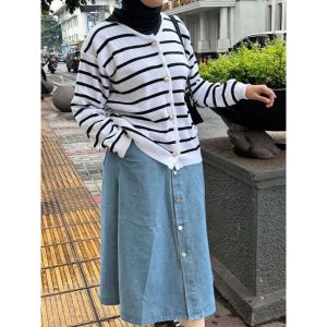 CESSY KNIT CARDY WANITA//cadrigan rajut ptrmium//cardigan strip wanina premium