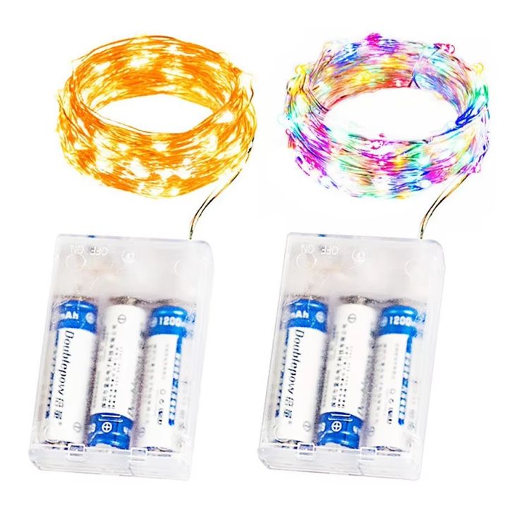 Dây Đồng Đèn LED Dây Đèn 1M-20M Hộp Pin Ngày Lễ Cổ Tích Chiếu Sáng Cho ...