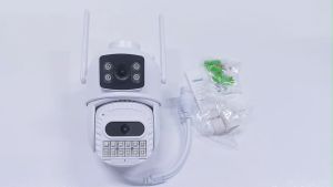 Hamrol 10MP 5G&2.4GHz PTZ WiFi IP Camera Outdoor Waterproof Auto Tracking Wireless CCTV O-KAM APP