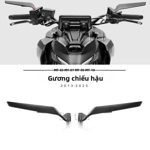 Gương Chiếu Hậu Chỉnh Được Kiểu Cánh Gió Dành Cho Xe Máy YAMAHA MT-03 MT-07 MT-09 MT-10 2013-2024 Chất Liệu Nhôm CNC