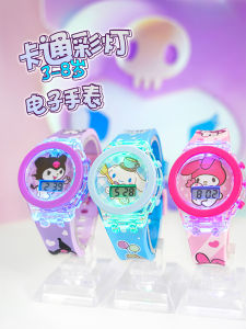 เด็กการ์ตูนนาฬิกาสไตล์ใหม่เด็กชายและเด็กหญิงหูขนาดใหญ่สุนัข Luminous โรงเรียนประถมศึกษาอนุบาล Casual นาฬิกาอิเล็กทรอนิกส์ดิจิตอล