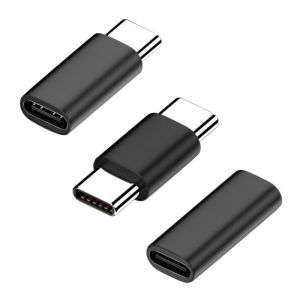 Type USB C Adapter Converter Male to Female Extend Cable Data Transfer Phone Tablet Charging Dongle USB C F to F Plug Adapter
