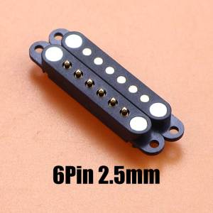 DC Magnetic Pogo Pin Connector 2 3 4 5 6 7 8 Pin Pogopin Male Female Spacing 2.5mm 2.54mm 2.80mm Spring Loaded DC Power Socket