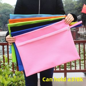 A3 File Bag Large Satchel Zipper Bag Student 8K Sketch Art Bag Engineering Drawing Drawing Paper Buggy Bag Canvas