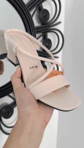 Sandal Wanita Termurah hak 5cm TALI SILANG  YK