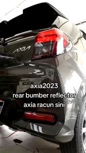 Rear Bumper Reflector Light Signal Brake Welcome Lamp Baru Smoke Red Perodua Axia 2023 Left & Right