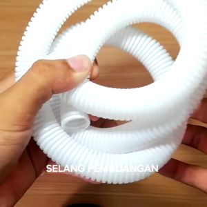 Selang pembuangan air ac slang flexibel pipa drain ac per meter putih