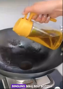 Botol Minyak Kaca 2in1 Oil Pot Wadah Minyak Goreng Anti Tumpah / Vegetable Oil Bottle Spray Tempat Dispenser Minyak Goreng