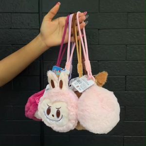 👍 อย่างน่ารักเลย กระเป๋าใส่เหรียญ พกพาง่าย หัว ลาย Monster คล้องมือ มีทั้งหมด 6 สี ขนาด 14×12 cm