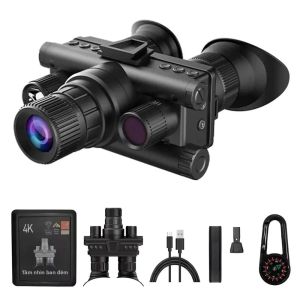 Kính Ngắm Chiến Thuật Gắn Đầu 4K UHD 40MP Ống Nhòm Tầm Nhìn Ban Đêm Hồng Ngoại 8X Zoom 600M Dùng Cho Săn Bắn Và Camera Hành Trình