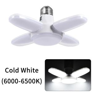 Foldable Fan Shape LED Bulb E27 LED Lamp 220V 85-265V 6500K Cold White Light Bulbs For Home Room Ceiling Warehouse Garage Light