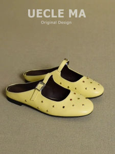 MASHUJIA | Soft Lamb Leather Mule Shoes