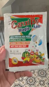 PHÂN BÓN CANXIBO Magie - Kẽm gói 25g dùng cho 25 lít nước mua 10 gói tặng 1 gói dùng là mê