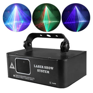 500MW RGB Laser Beam Line Scanner Projector DJ Disco Stage Lighting Effect Dance Party Wedding Holiday KTV Bar Club DMX Lights