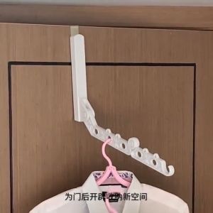 Multifunctional Drying Travel Hanger Folding Student Dormitory Bedroom Hanger Behind Cabinet Door