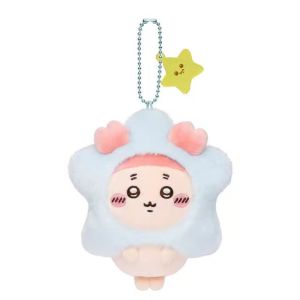 Chiikawa Star Wish Series Plush Keychain – Cute Usagi Hachiware Flying Squirrel Stuffed Toy Five-Pointed Star Pendant Gift