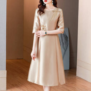 Váy Cưới Mùa Hè Mới 2025 Cho Mẹ Váy Dạ Hội Cỡ Lớn Thanh Lịch Cho Phụ Nữ Váy Cưới Cho Bà Ngoại Váy Dự Tiệc Cưới