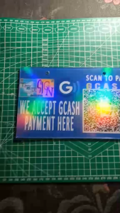 ACRYLIC SIGNAGE FOR CASHIER. GACSH PAYMENT. 4\"X8\". 3mm. P400