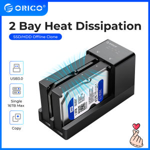 ORICO USB 3.0 to SATA External Hard Drive 5 Bay Docking Station with Duplicator Offline Clone Function for 2.5 or 3.5in HDD SSD Support 5X 10 TB(6528US3-C)