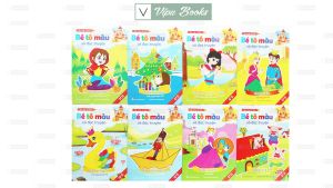 Sách - Bé Tô Màu Và Đọc Truyện Song Ngữ Việt Anh (Bộ 8 Quyển)