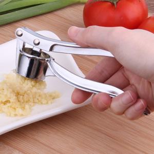 Multifunctional Zinc Alloy Manual Pull Type Garlic Press Masher Kitchen Gadget