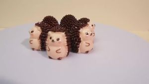 10Pcs Cute Cartoon Hedgehog Resin Figurines Mini Animal Statues for DIY Fairy Garden Home Desk Decor Gifts