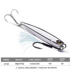 PROBEROS 1pc Electroplated Metal Spoon Jig Fishing Lures 10g-80g with Hooks Saltwater Freshwater Fishing Lure for Carp Bass