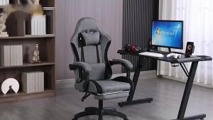 LVNI Gaming Chair เก้าอี้เกมส์มิ่ง เก้าอี้เกมมิ่ง เทคโนโลยีใหม่ผ้าระบายอากาศ ปรับเอียงและสูงได้ [รับประกัน 6 ปี]