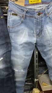 MC WISCER - CELANA JEANS PANJANG SOBEK LUTUT TERBARU 2025 BAHAN MELAR POLA PENSIL