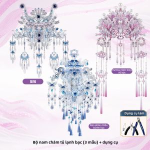 IRON STAR | Treo Tủ Lạnh Hình Mũ Phượng Trang Sức DIY Kim Loại Ghép Hình