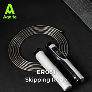 Agnite Jump Rope / Tali Skipping Lompat Tali Counter Hitung Panjang dapat Disesuaikan ER031-BK