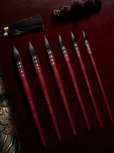 Bristle Brushes for Watercolor Painting Squirrel Hair Black Swan Brand Bamboo Feather Hall 1018 2018 Red Fat Brushes