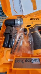 INGCO รุ่น CIDLI12202 สว่านกระแทกไร้สาย 12V S12 แรงบิด 20 NM.ชาร์จผ่านสาย USB type-C (สายแยกจำหน่าย) แถมฟรี แบตเตอร์รี่2ก้อน