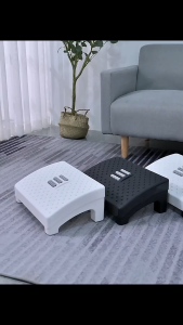 Ergonomic Under Desk Footrest Massage Rollers Leg Rest Pain Relief Non-slip Foot Stool Home Office Work Study Posture Correction