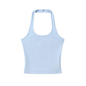 Bộ 3 Món: Áo Blouse Trắng Quần Dài Sọc Áo Dây Xanh