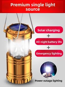 MONLEYTA | Solar Powered Camping Lantern Outdoor illumination Super Long Battery Life Atmosphere Lighting Multi-Function Camping Torch