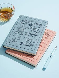 A5 Size Soft Leather Notebook Creative Trendy Thickened Diary Student Office Work Study Ins Style Cute Girl Heart Notebook