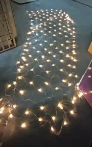 2M X 3M 192L LED Net Light Christmas Net Lights Outdoor Decoration Fairy Curtain Lights Weatherproof (Warm White)