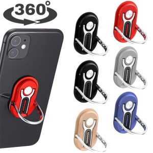 2 In 1 Portable Finger Ring Holder Air Vent Car Phone Holder Foldable Adjustable Metal Desktop Holders Compatible with IPhone Xiaomi All Phone
