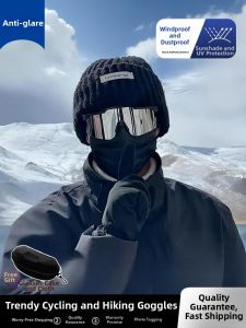 Mens Wind-Resistant UV-Protective Goggles