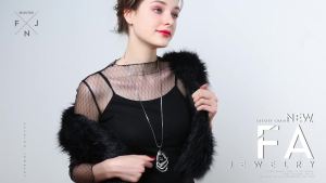 Gold&Silver Color Rhinestone Long Necklace Vintage Punk Triangle Square Oval Crystal Glass Pendant Necklaces Women Jewelry