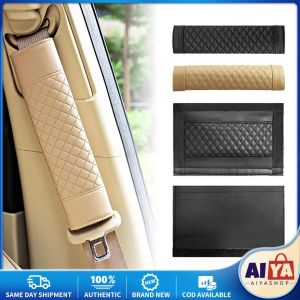 ★Same Day Shipping★ Universal Car Safety Seat Belt Cover PU Leather Breathable Automobile Seat Belt Covers