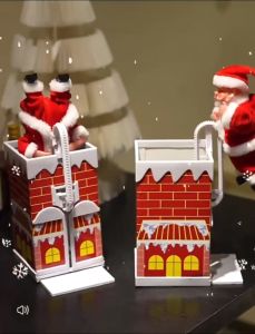 Ông già noel leo ống khói.Đồ chơi ông già noelđồ chơi giáng sinh cho bé.Đồ chơi noel tặng bé.