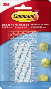 3M Command clear hooks Command Damage-free Decorating Clips Wire Toggle Hooks Mini Clear plastic hook Command Transparent hook