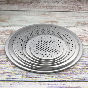 Aluminum Alloy Pizza Baking Net with Hole Cooling Grid Punching Pad Multi-Function Baking Tray Cover Net for Baking Oven