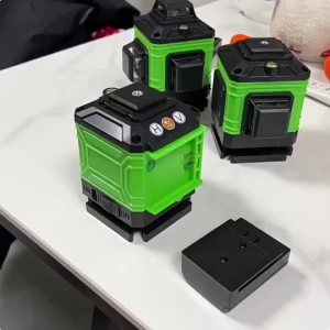 【COD】8/12/16 Line 4D Laser Level Green Light Self-Leveling Auto Measurement 360°Rotate