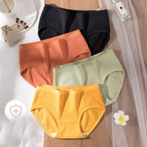 Anti-Bacterial Comfortable Cotton Mid Waist Extra-Large Underwear